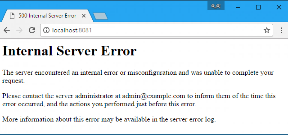Cách fix lỗi Unable to access webmail.example.com: Internal Server Error