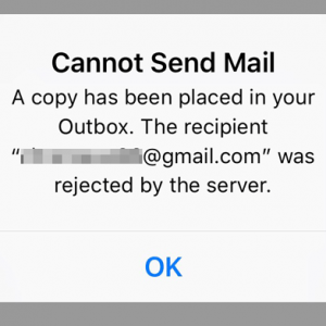 Lỗi “Rejected by the server because it does not allow relaying”trên iPhone